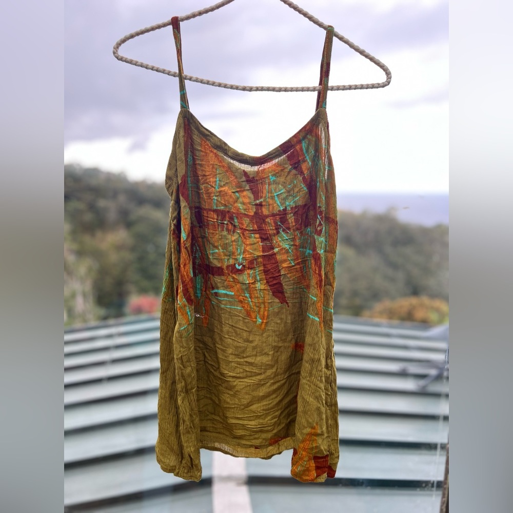 Pretty hand dyed long shirt or short dress
